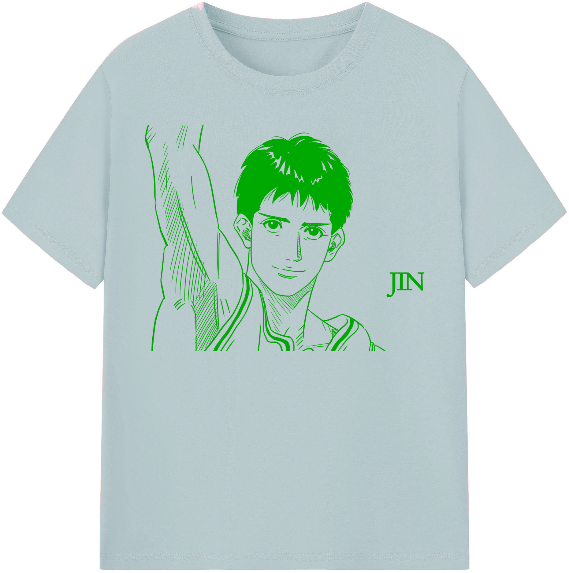 SLAM DUNK／スラムダンク 綿100％半袖Tシャツ（フロントプリント）
